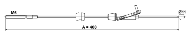 ATE Håndbremsekabel 24372706792 for FORD