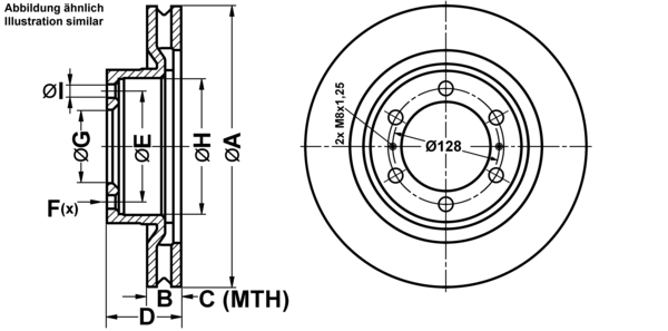 ATE Bremseskive 24013201871 ventileret 338mm 32mm for LEXUS TOYOTA
