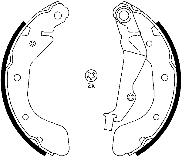 ATE Bremsebakkesæt 03013705332 for VAUXHALL