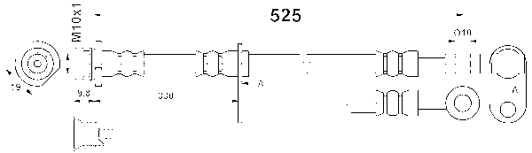 ATE Bremseslange 24529605263 for SUZUKI