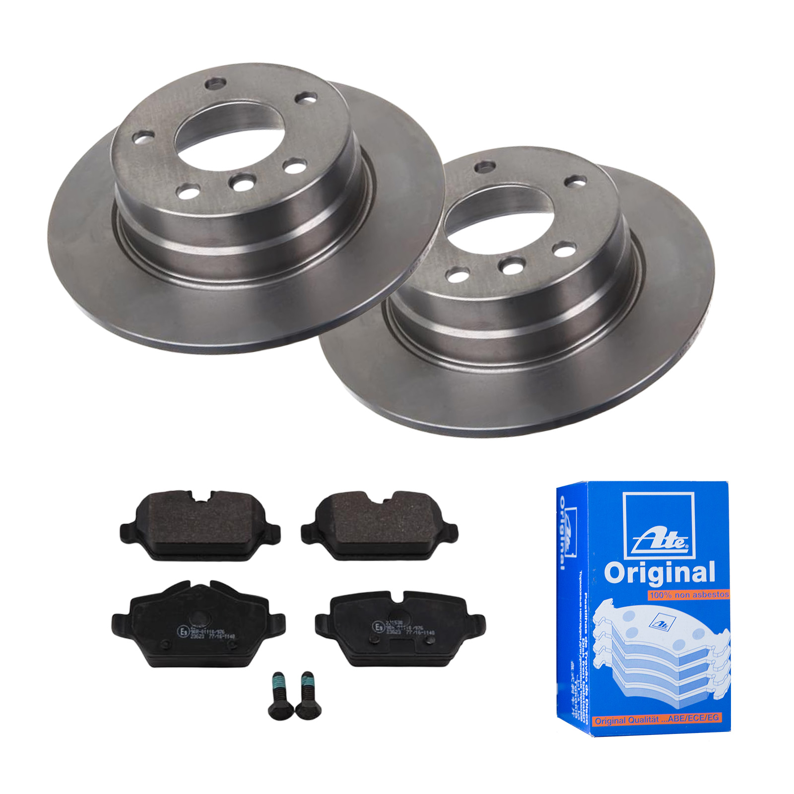 ATE Bremsesæt, skivebremser 142022008 bagaksel fuld 280mm 10mm for BMW MINI