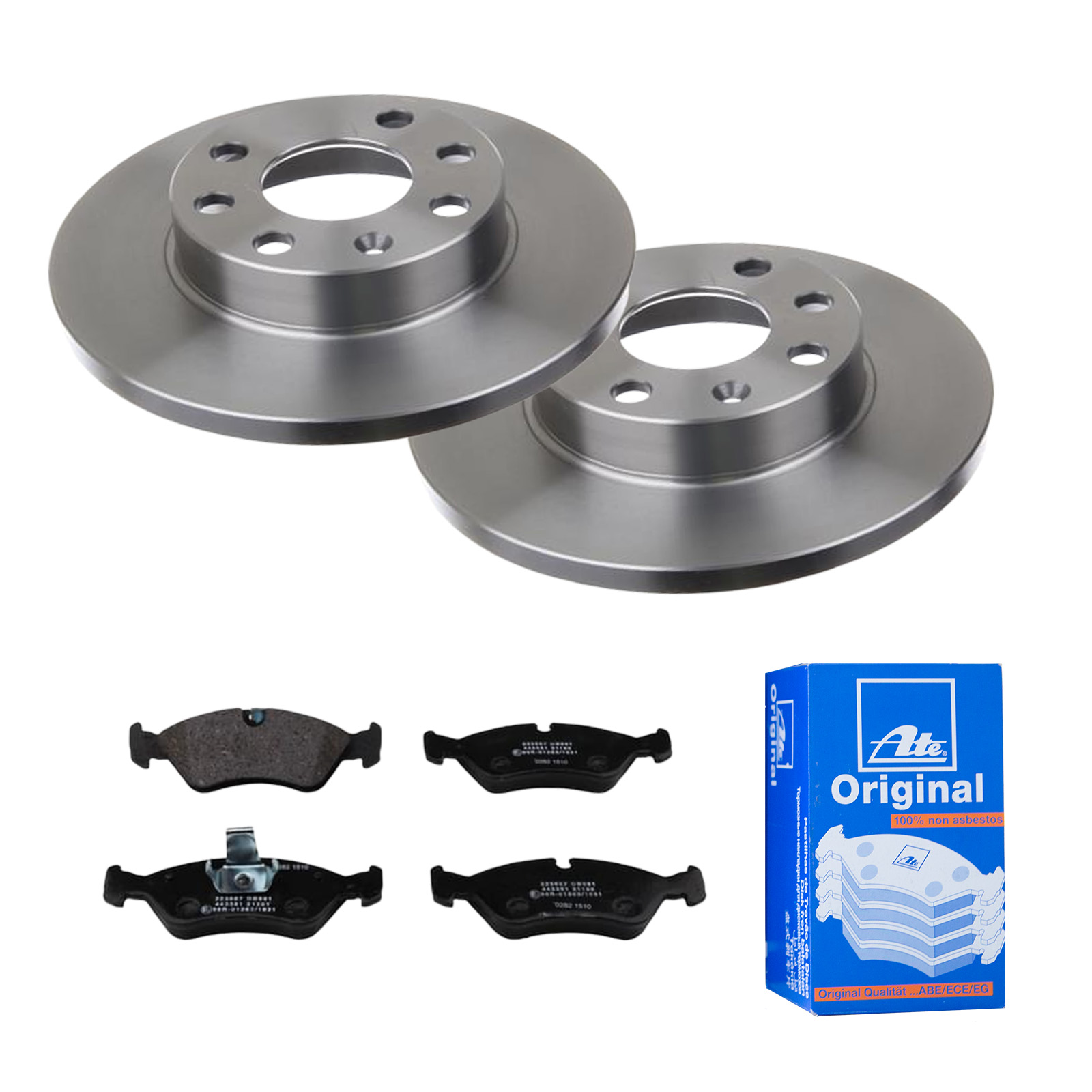 ATE Bremsesæt, skivebremser 142021676 foraksel fuld 236mm 12mm for VAUXHALL OPEL