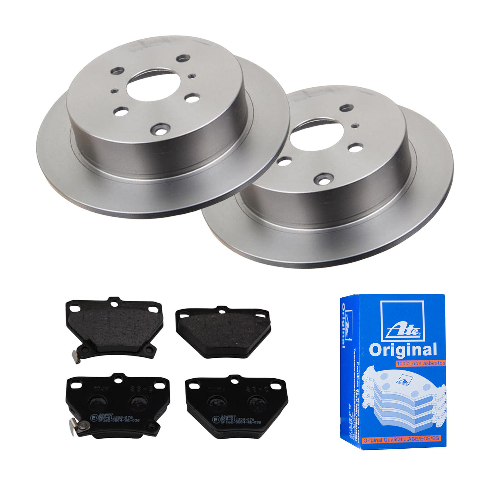 ATE Bremsesæt, skivebremser 142022069 bagaksel fuld 269mm 9mm for TOYOTA