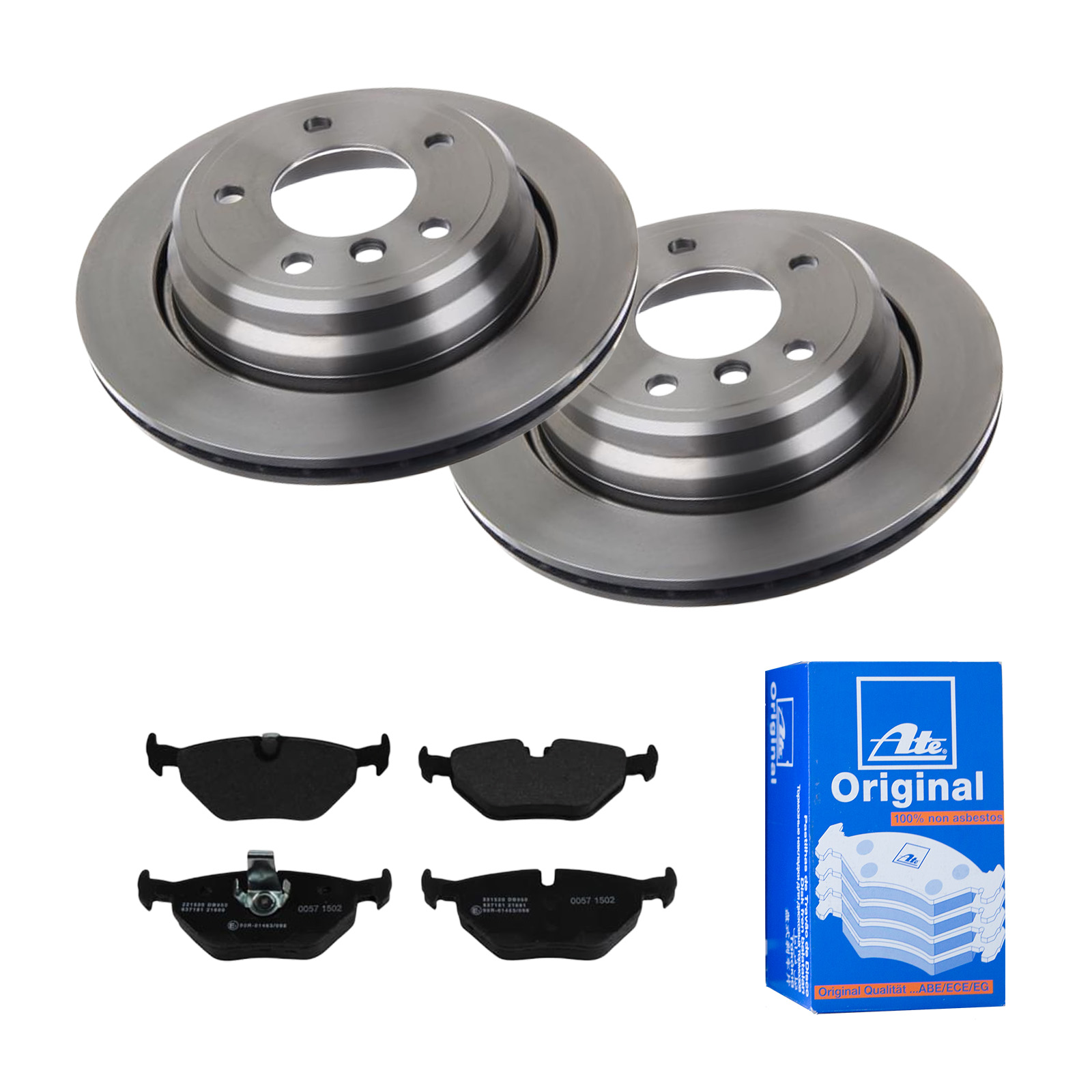 ATE Bremsesæt, skivebremser 142022081 bagaksel ventileret 298mm 20mm for BMW