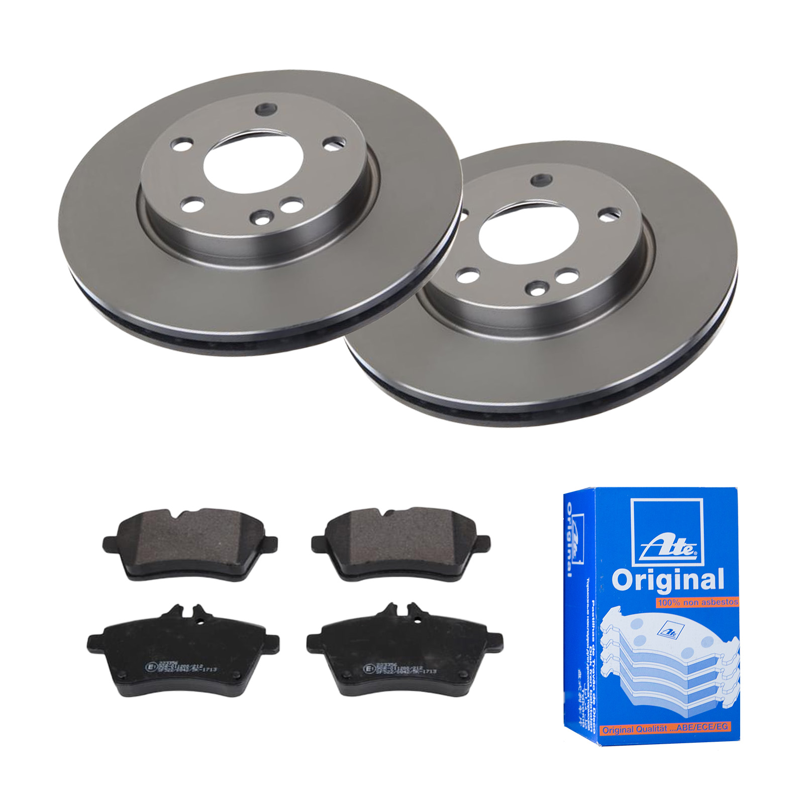 ATE Bremsesæt, skivebremser 142022114 foraksel ventileret 276mm 22mm for MERCEDES-BENZ