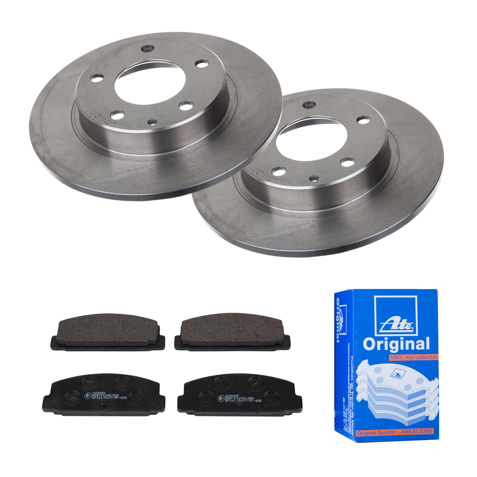 ATE Bremsesæt, skivebremser 142022103 bagaksel fuld 261mm 10mm for FORD MAZDA