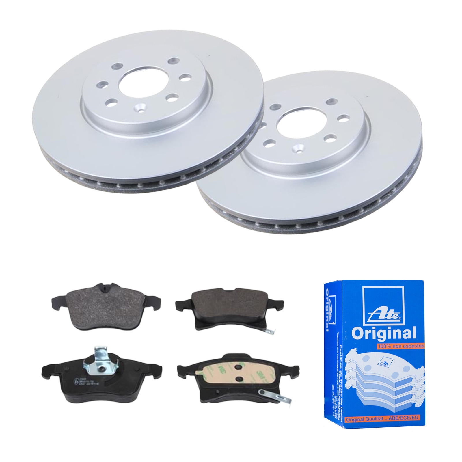 ATE Bremsesæt, skivebremser 142022163 foraksel ventileret 280mm 25mm for VAUXHALL OPEL