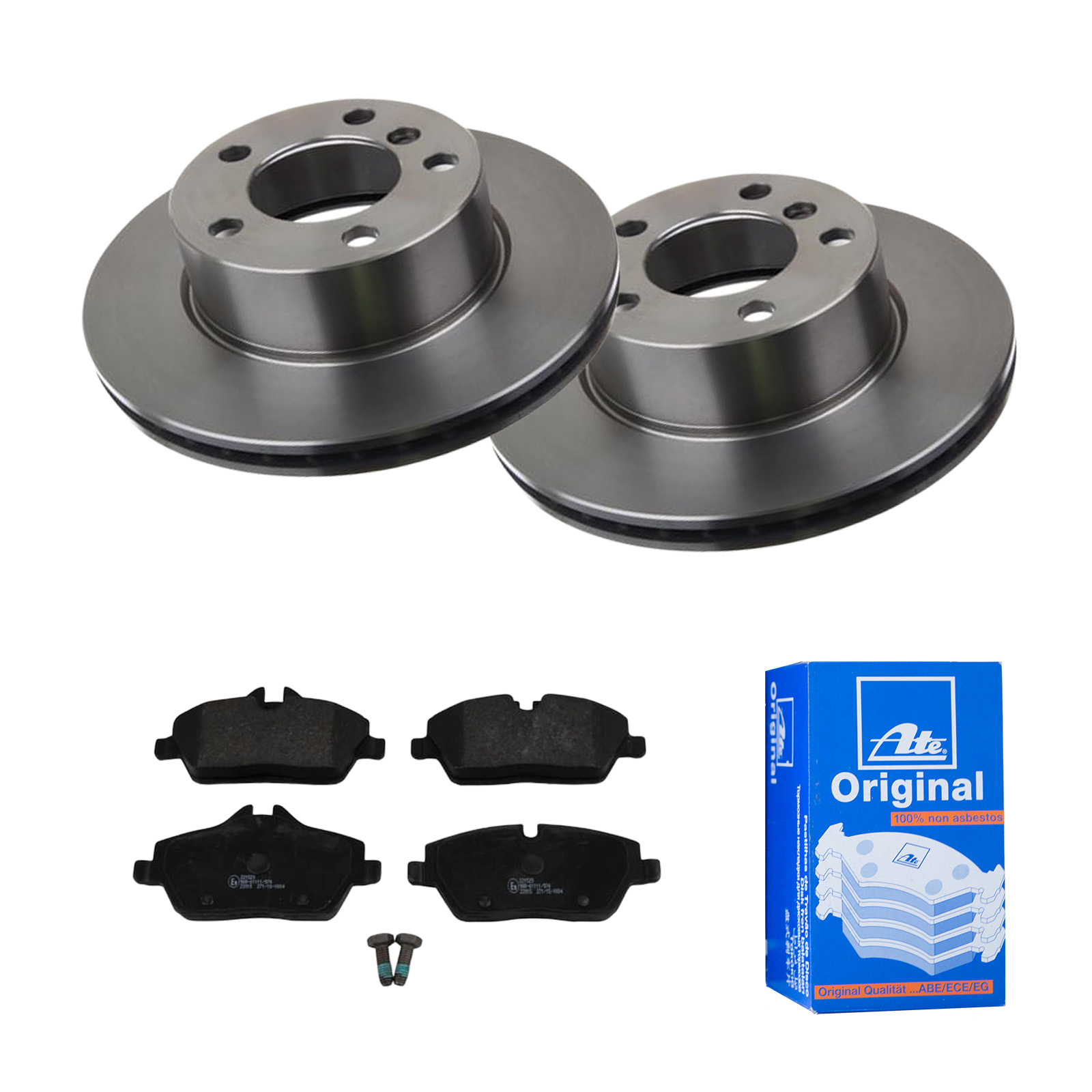 ATE Bremsesæt, skivebremser 142022175 foraksel ventileret 284mm 22mm for BMW MINI