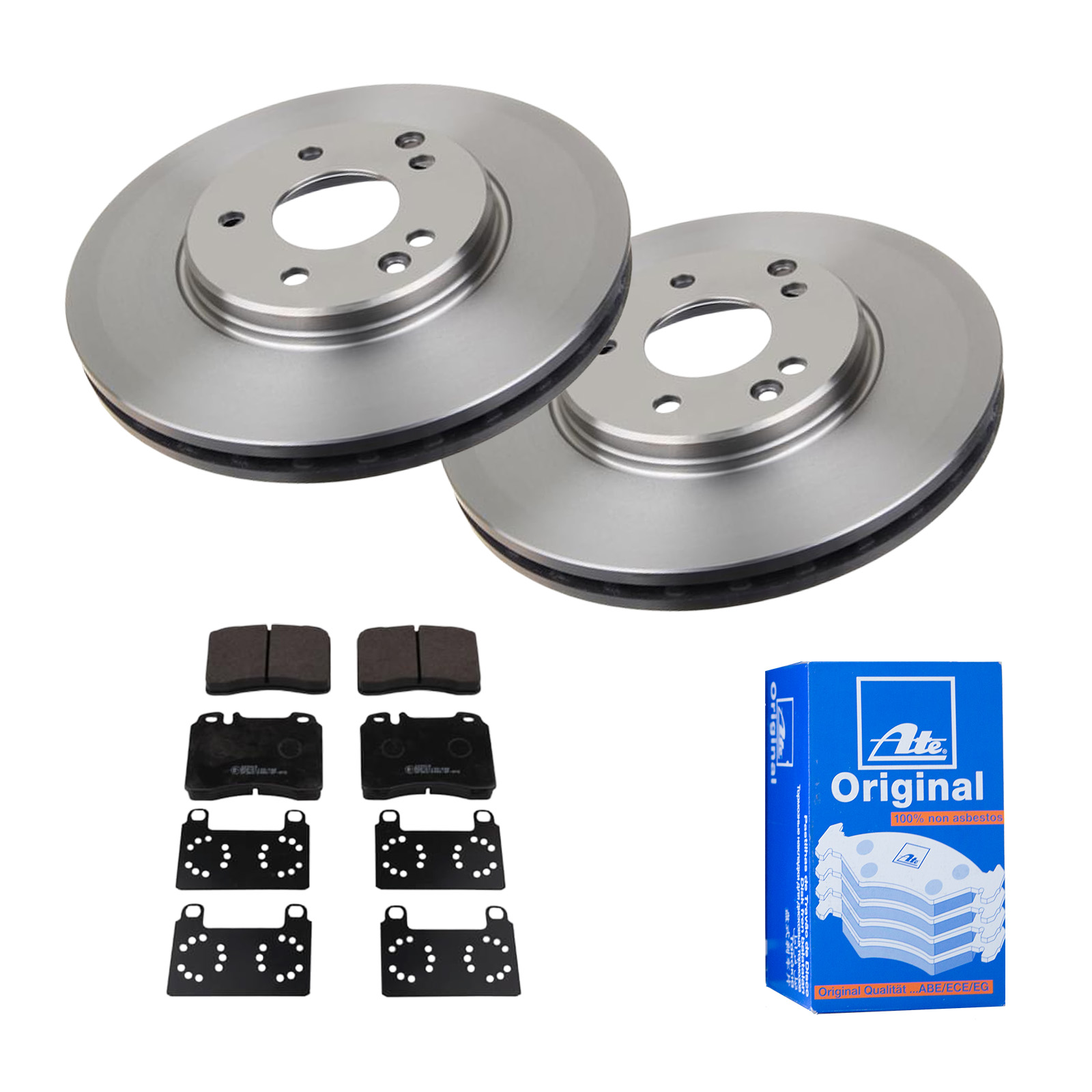 ATE Bremsesæt, skivebremser 142022119 foraksel ventileret 300mm 28mm for MERCEDES-BENZ CHRYSLER