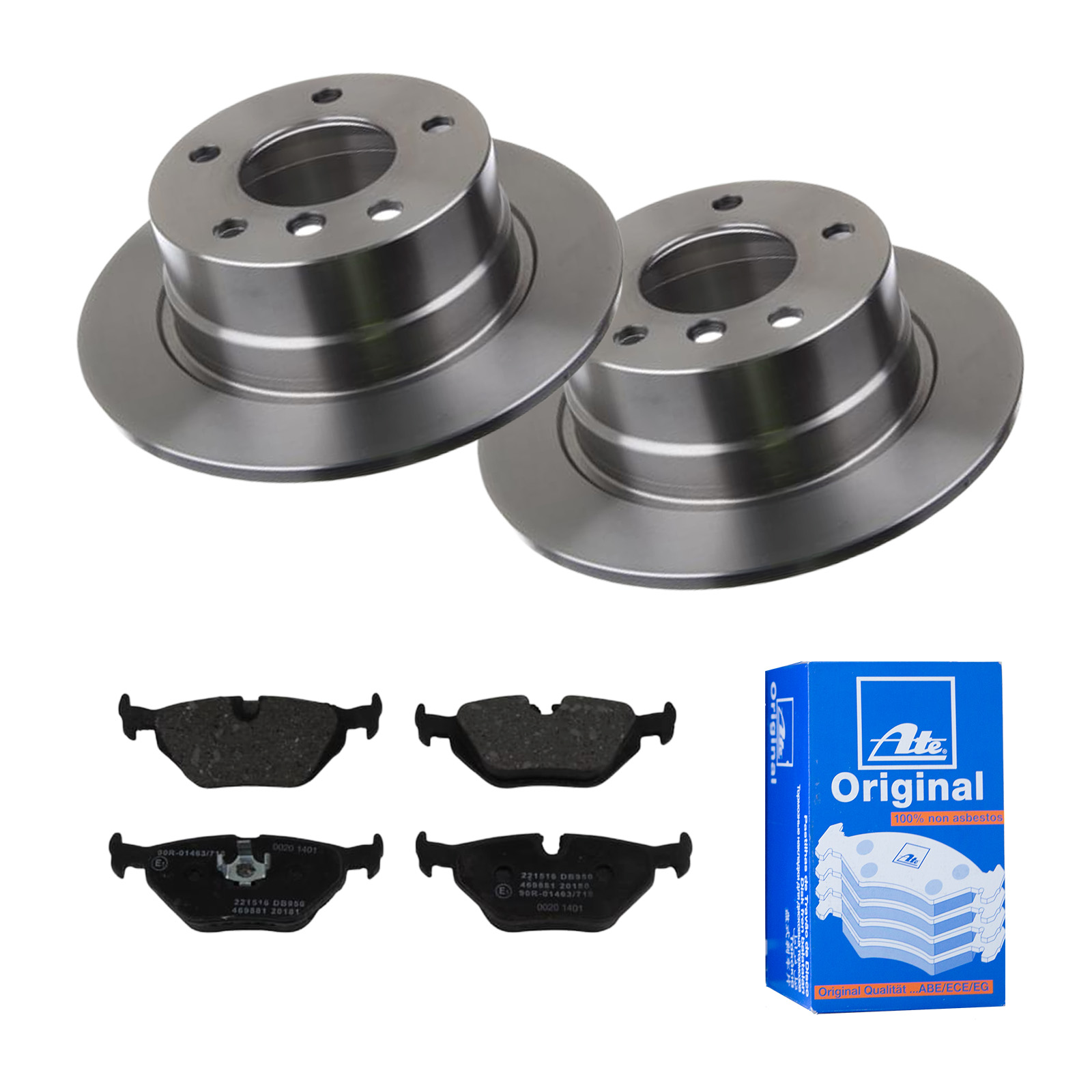ATE Bremsesæt, skivebremser 142022223 bagaksel fuld 272mm 10mm for SAAB BMW ROVER