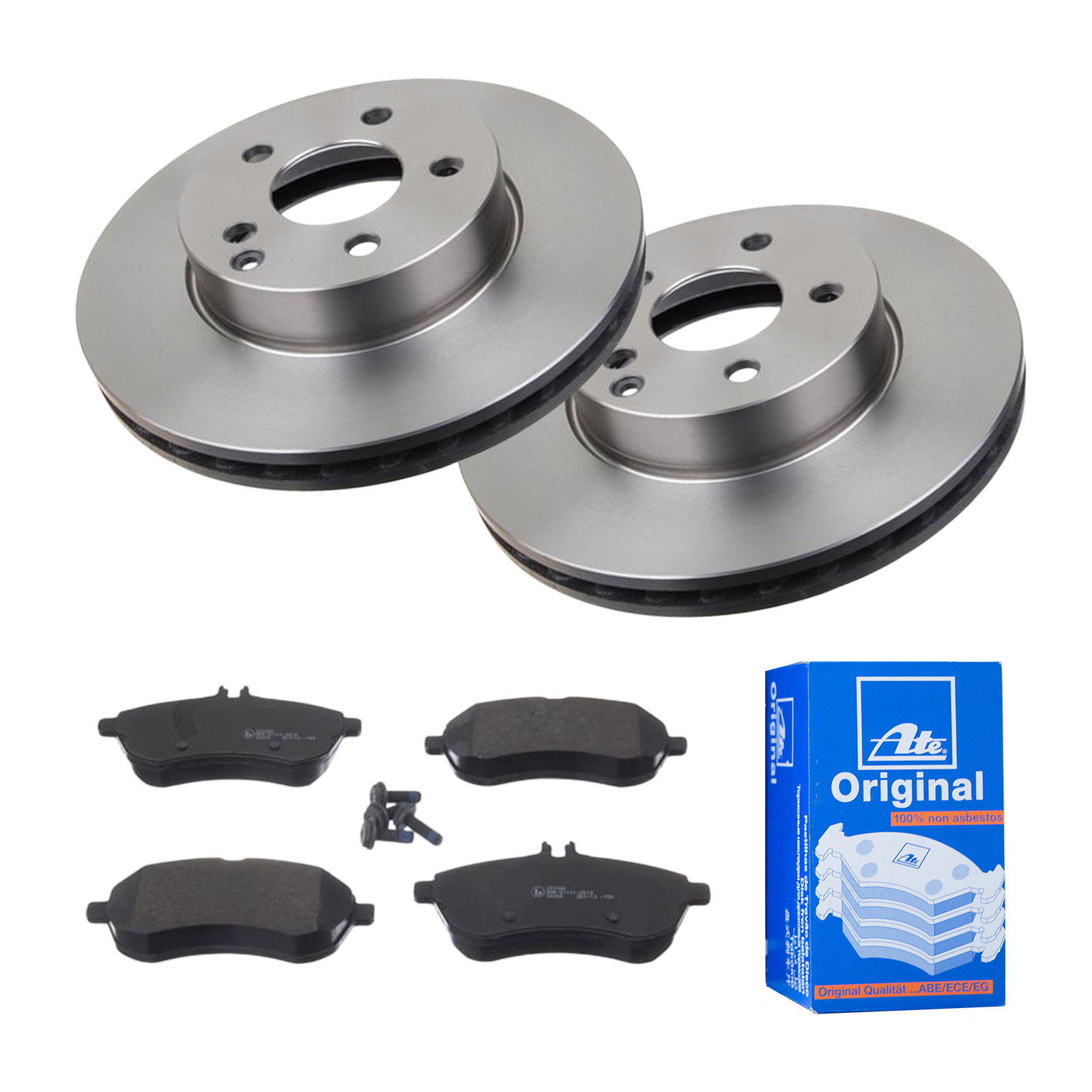 ATE Bremsesæt, skivebremser 142022234 foraksel ventileret 295mm 28mm for MERCEDES-BENZ