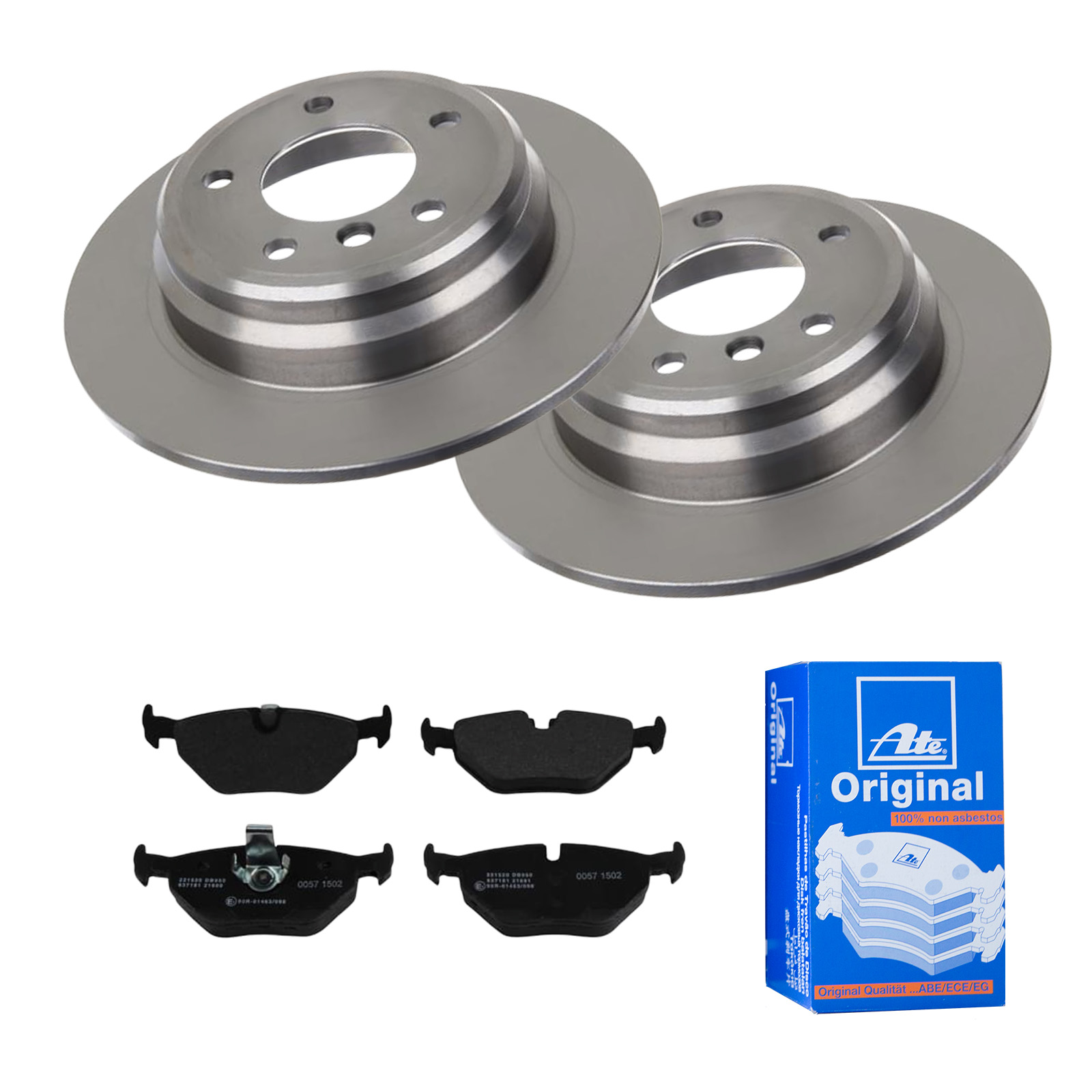 ATE Bremsesæt, skivebremser 142022282 bagaksel fuld 298mm 10mm for BMW