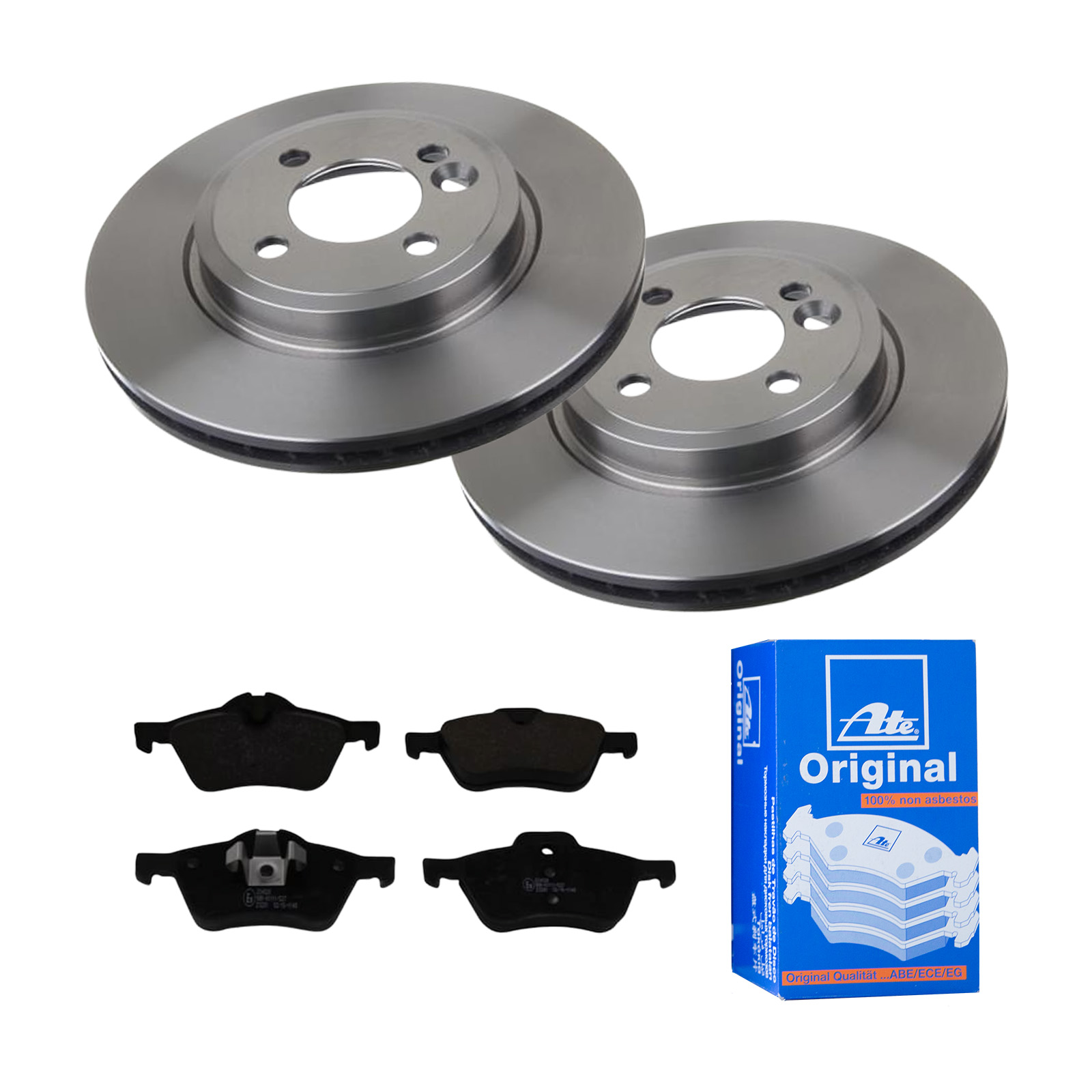 ATE Bremsesæt, skivebremser 142022288 foraksel ventileret 276mm 22mm for MINI