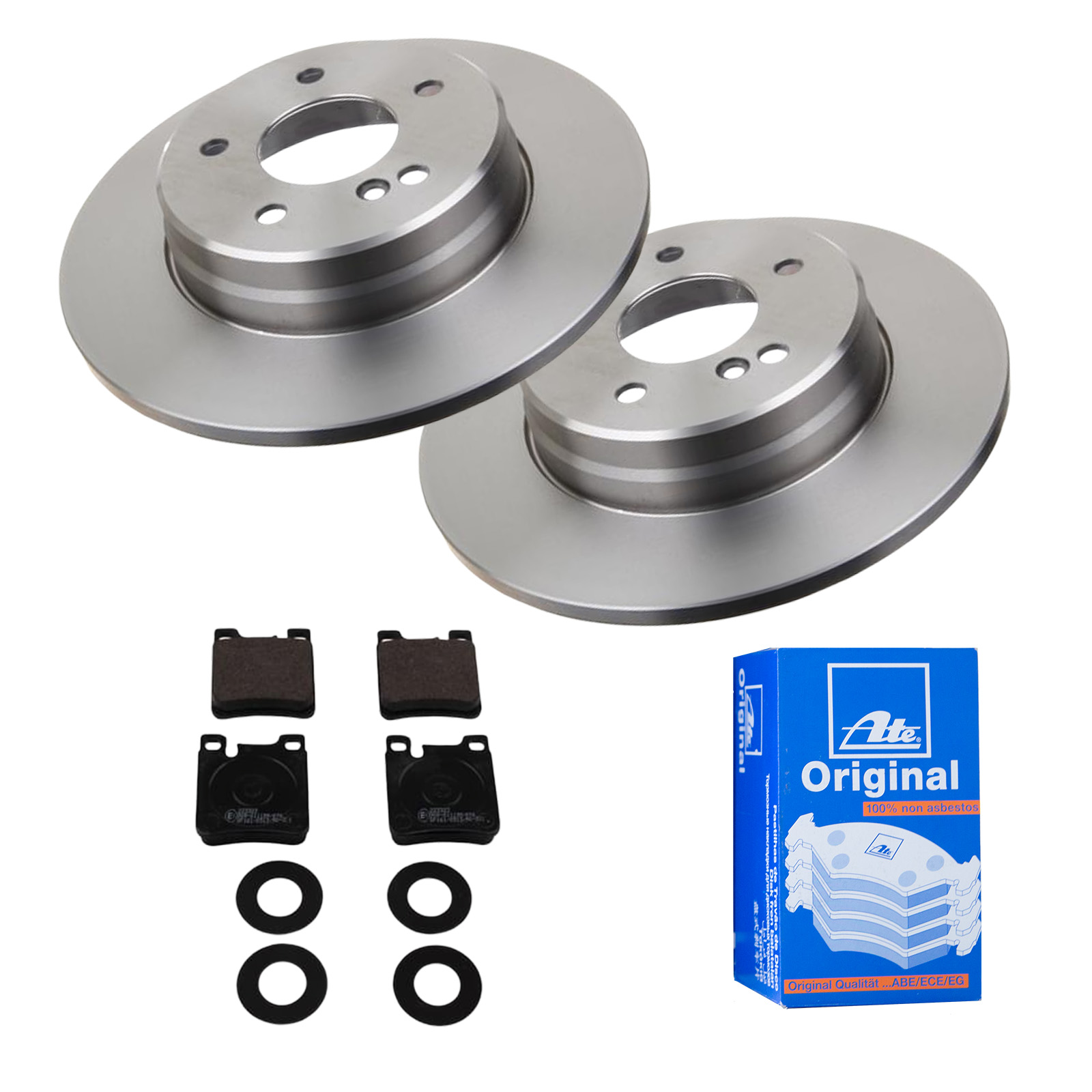 ATE Bremsesæt, skivebremser 142022290 bagaksel fuld 290mm 12mm for MERCEDES-BENZ CHRYSLER