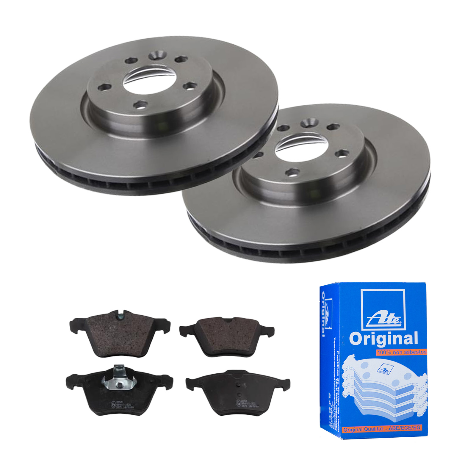 ATE Bremsesæt, skivebremser 142022300 foraksel ventileret 300mm 28mm for FORD VOLVO LAND ROVER
