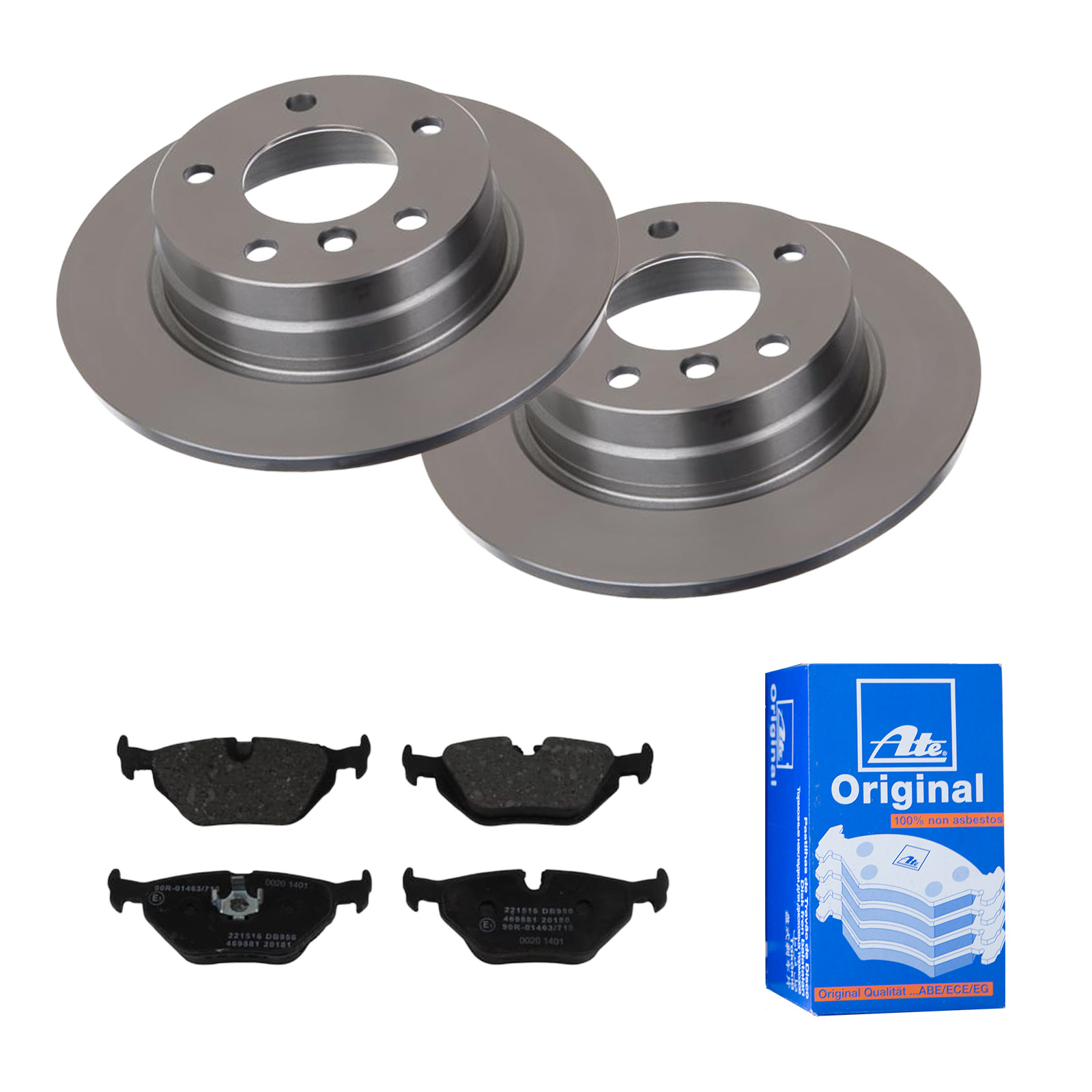 ATE Bremsesæt, skivebremser 142021873 bagaksel fuld 280mm 10mm for SAAB BMW ROVER