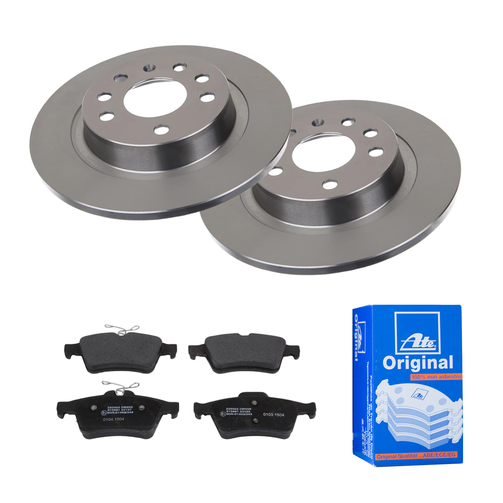 ATE Bremsesæt, skivebremser 142021945 bagaksel fuld 278mm 11mm for OPEL FORD VAUXHALL VOLVO SAAB GENERAL MOTORS FIAT MAZDA