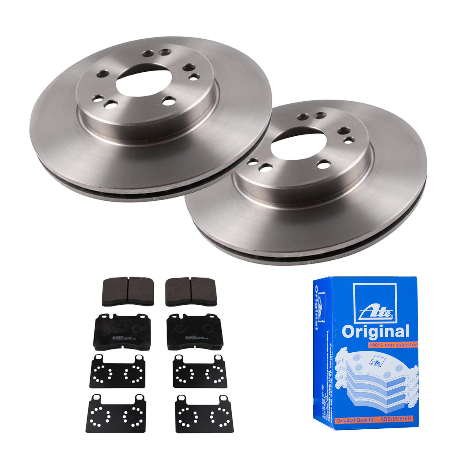 ATE Bremsesæt, skivebremser 142023056 foraksel ventileret 295mm 22mm for MERCEDES-BENZ