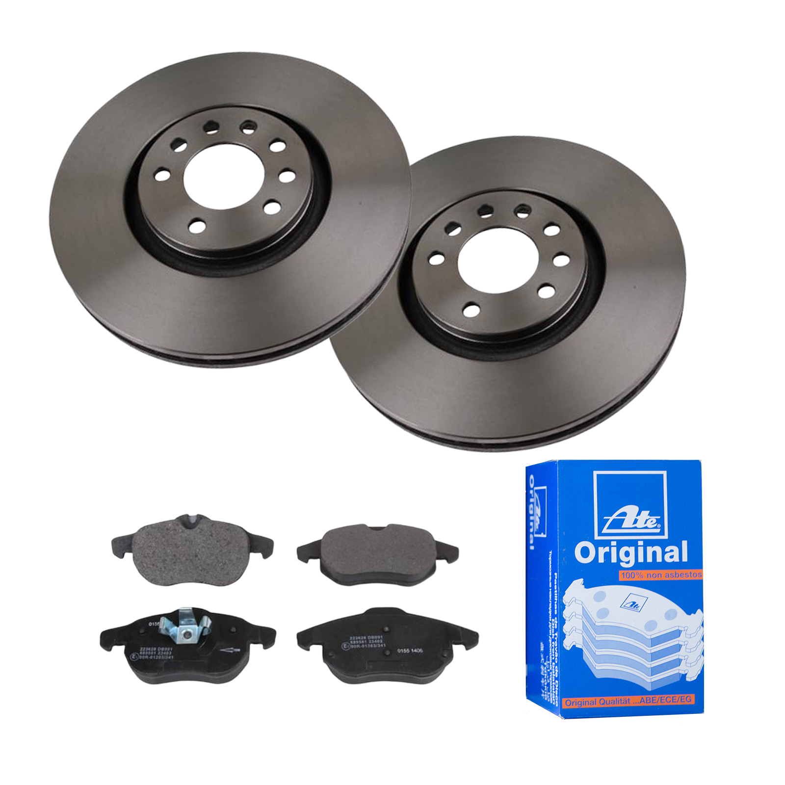 ATE Bremsesæt, skivebremser 142023061 foraksel ventileret 321mm 28mm for VAUXHALL OPEL SAAB FIAT