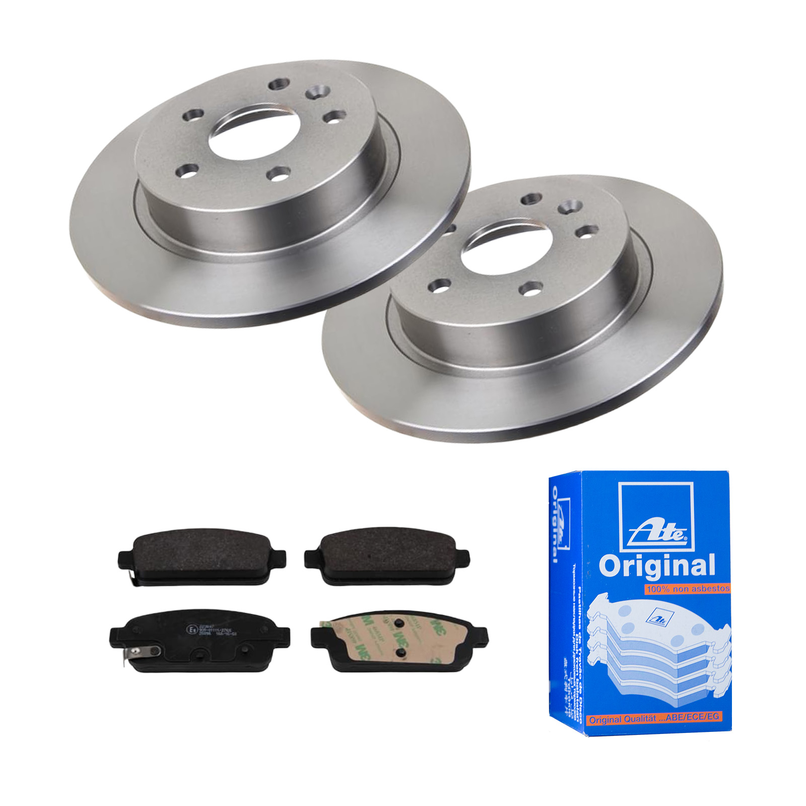 ATE Bremsesæt, skivebremser 142023068 bagaksel fuld 268mm 12mm for VAUXHALL OPEL CHEVROLET