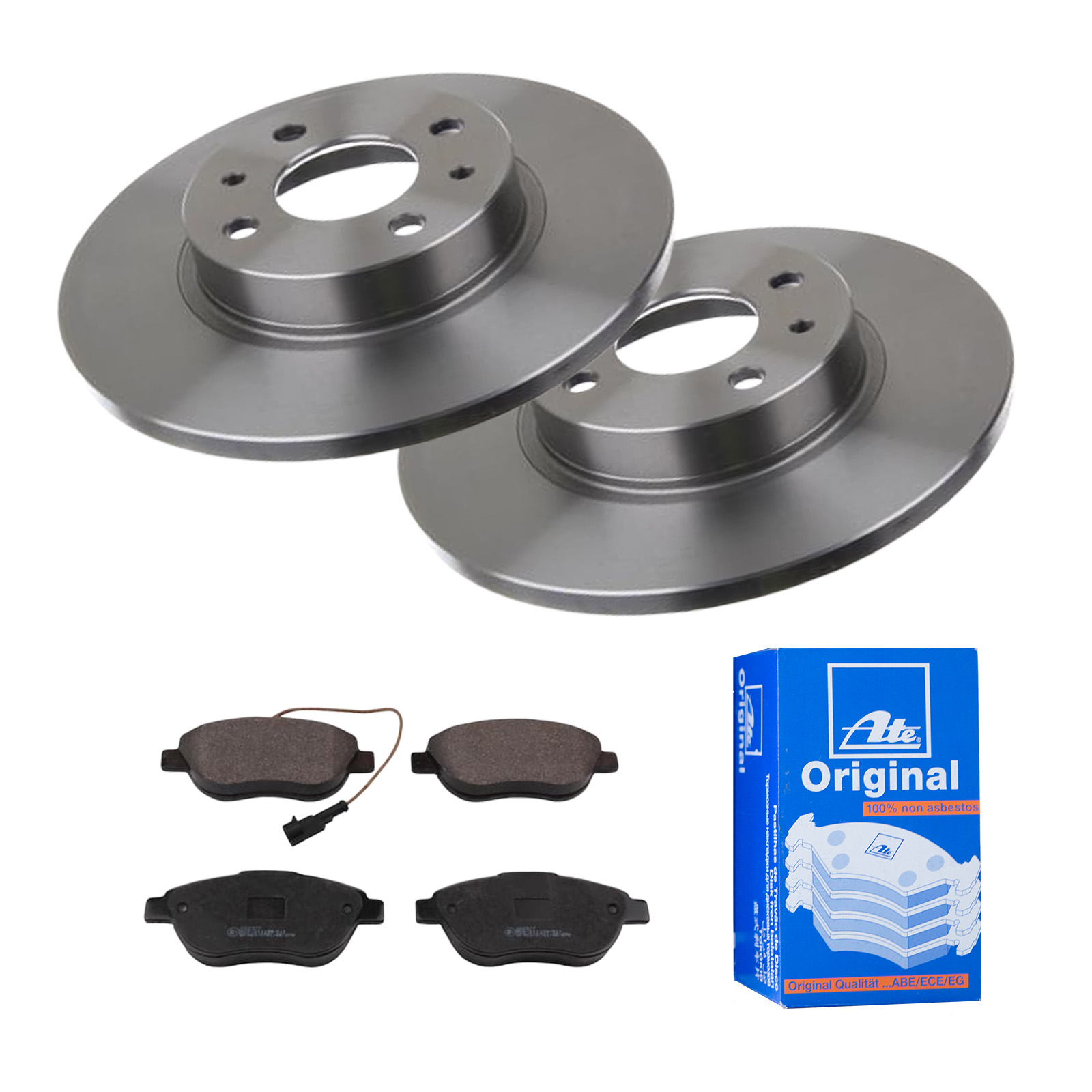 ATE Bremsesæt, skivebremser 142023173 foraksel ventileret 305mm 28mm for PEUGEOT VAUXHALL OPEL FIAT
