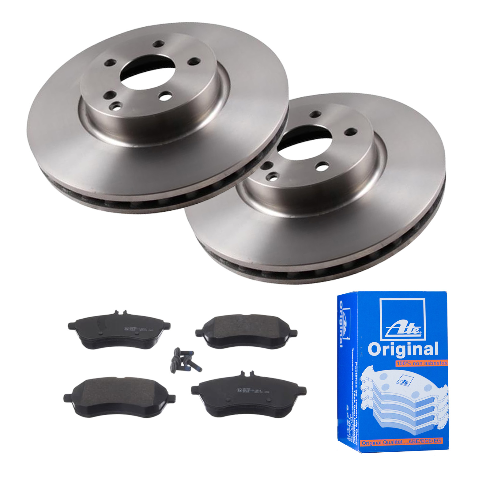 ATE Bremsesæt, skivebremser 142023229 foraksel ventileret 322mm 32mm for MERCEDES-BENZ