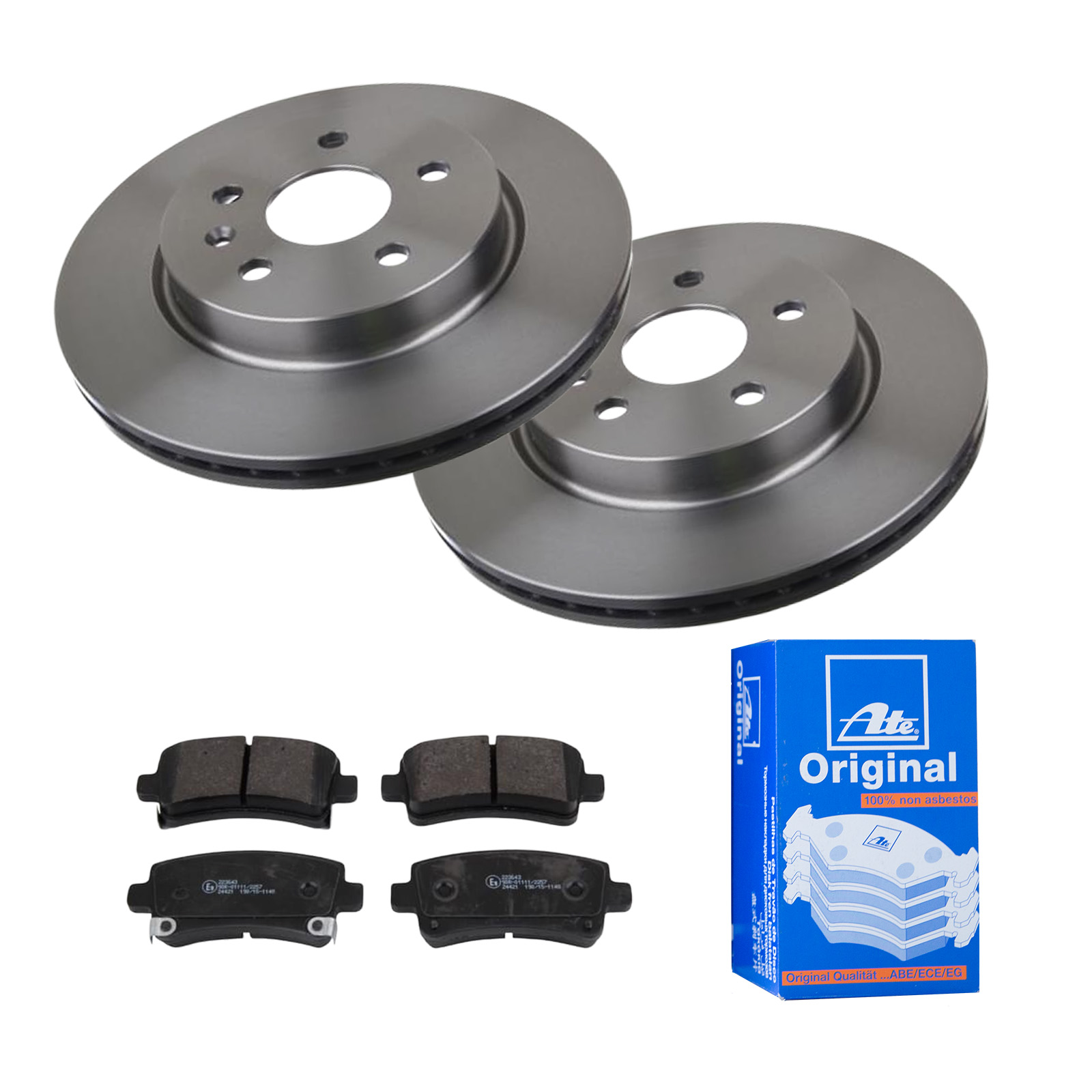 ATE Bremsesæt, skivebremser 142022690 bagaksel ventileret 315mm 22mm for VAUXHALL OPEL CHEVROLET