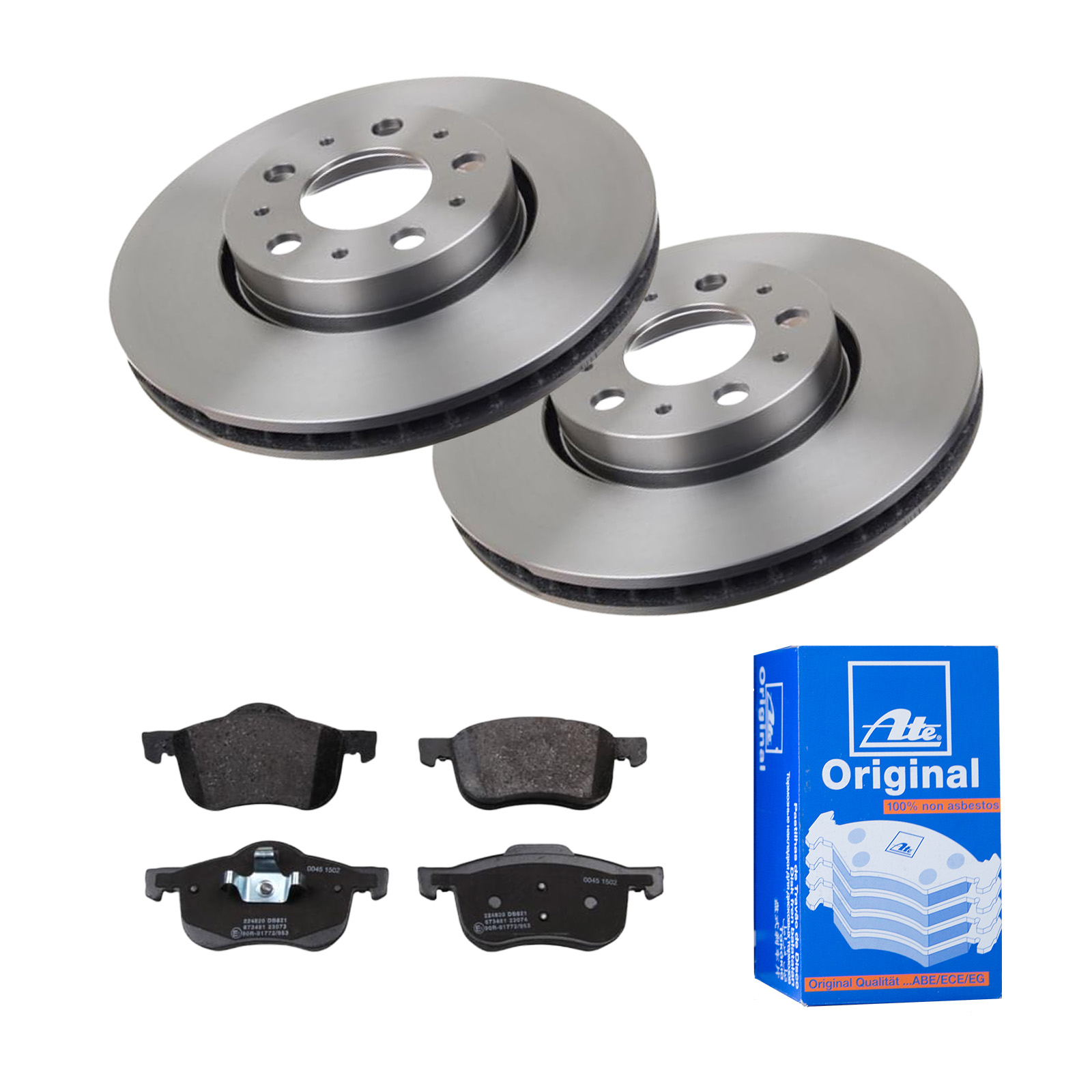 ATE Bremsesæt, skivebremser 142022723 foraksel ventileret 285mm 26mm for VOLVO