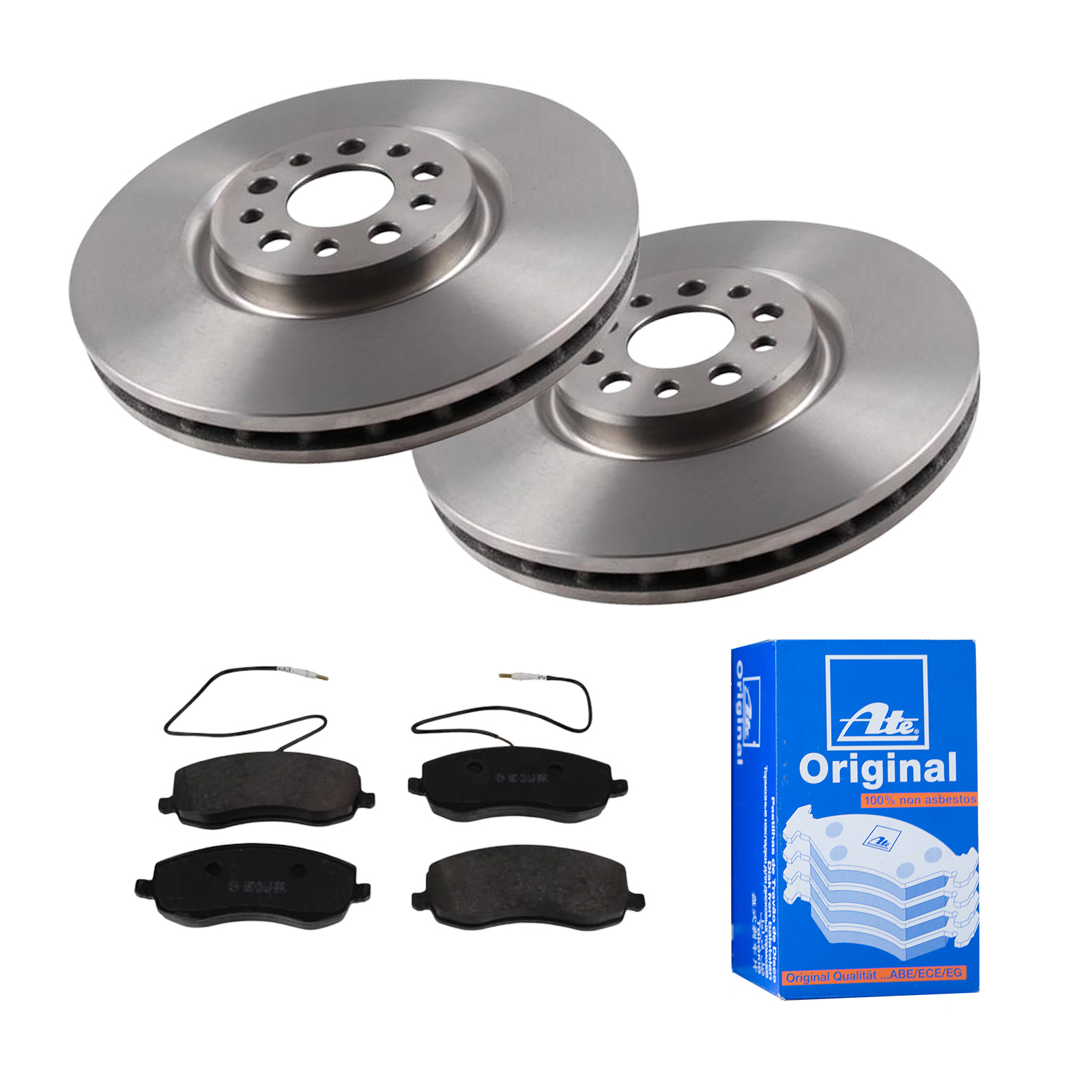 ATE Bremsesæt, skivebremser 142023331 foraksel ventileret 310mm 32mm for CITROËN PEUGEOT FIAT