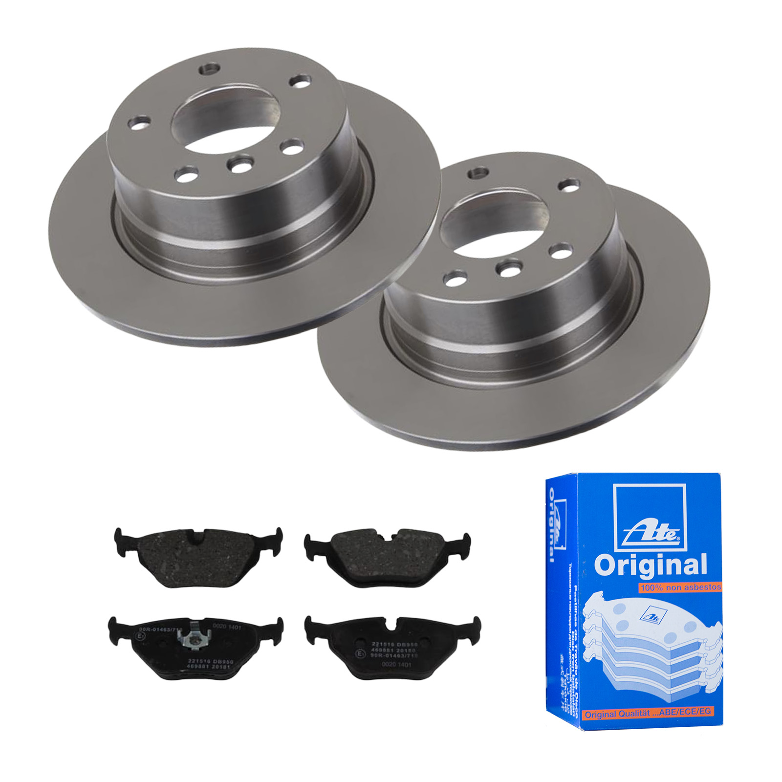 ATE Bremsesæt, skivebremser 142022997 bagaksel fuld 280mm 10mm for SAAB BMW ROVER