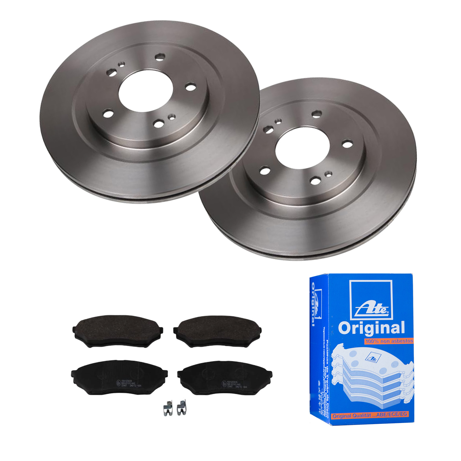 ATE Bremsesæt, skivebremser 142023336 foraksel ventileret 285mm 22mm for MITSUBISHI