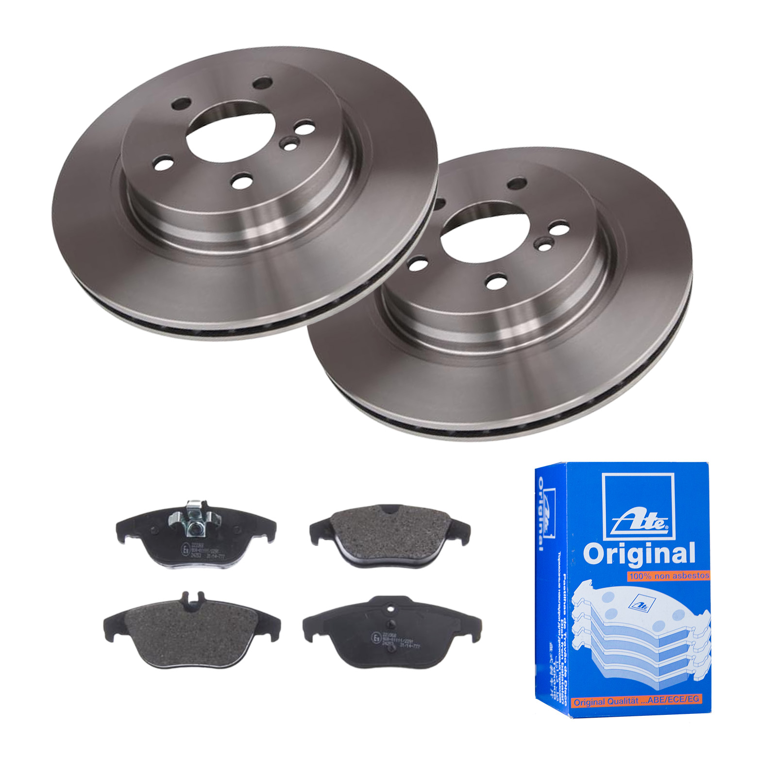 ATE Bremsesæt, skivebremser 142022904 bagaksel ventileret 300mm 22mm for MERCEDES-BENZ