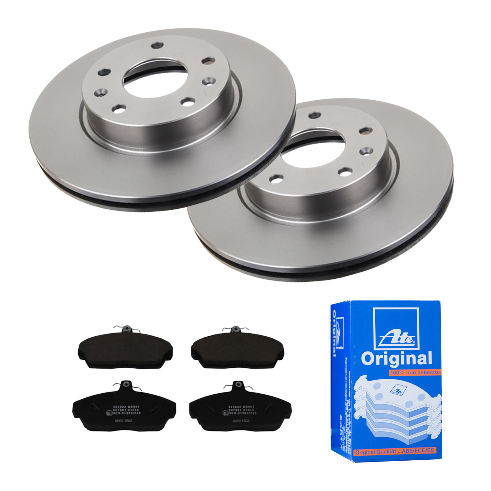 ATE Bremsesæt, skivebremser 142022913 foraksel ventileret 277mm 21mm for LAND ROVER
