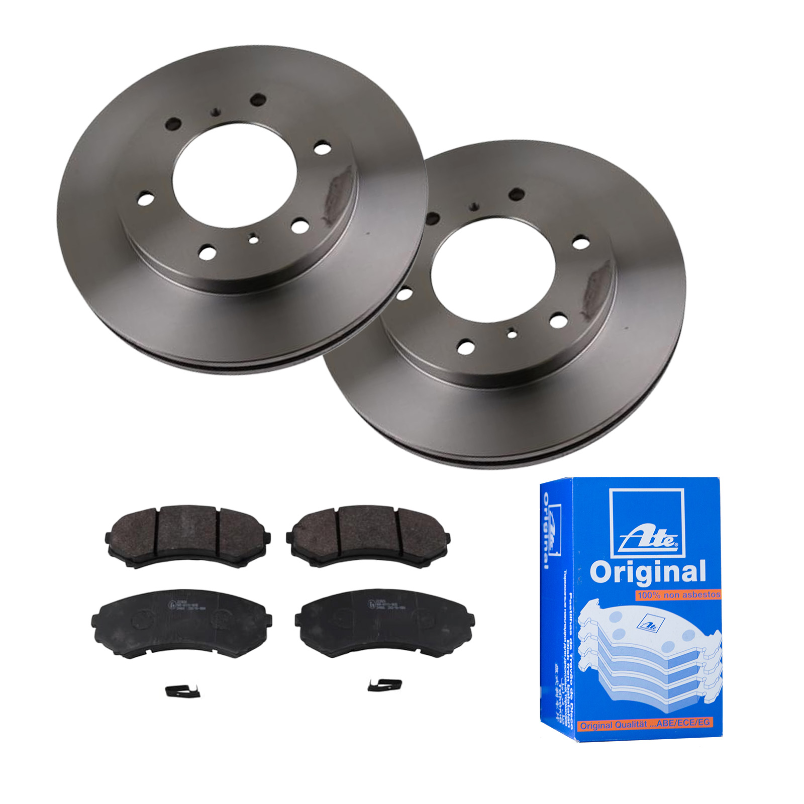 ATE Bremsesæt, skivebremser 142022915 foraksel ventileret 290mm 26mm for MITSUBISHI