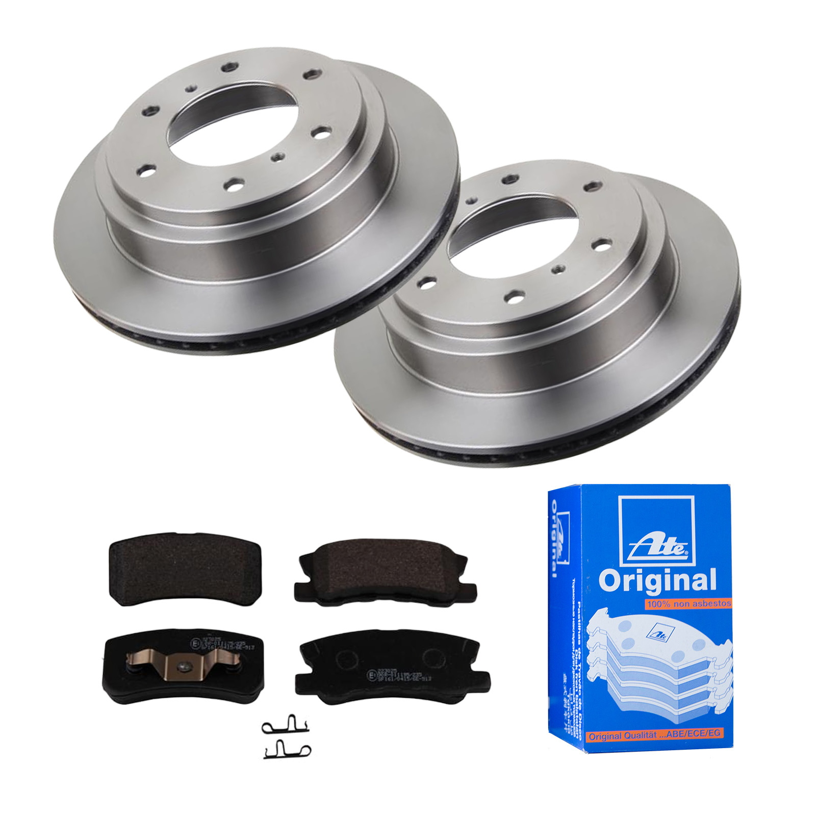ATE Bremsesæt, skivebremser 142022965 bagaksel ventileret 300mm 22mm for PEUGEOT CITROËN JEEP MITSUBISHI CHRYSLER