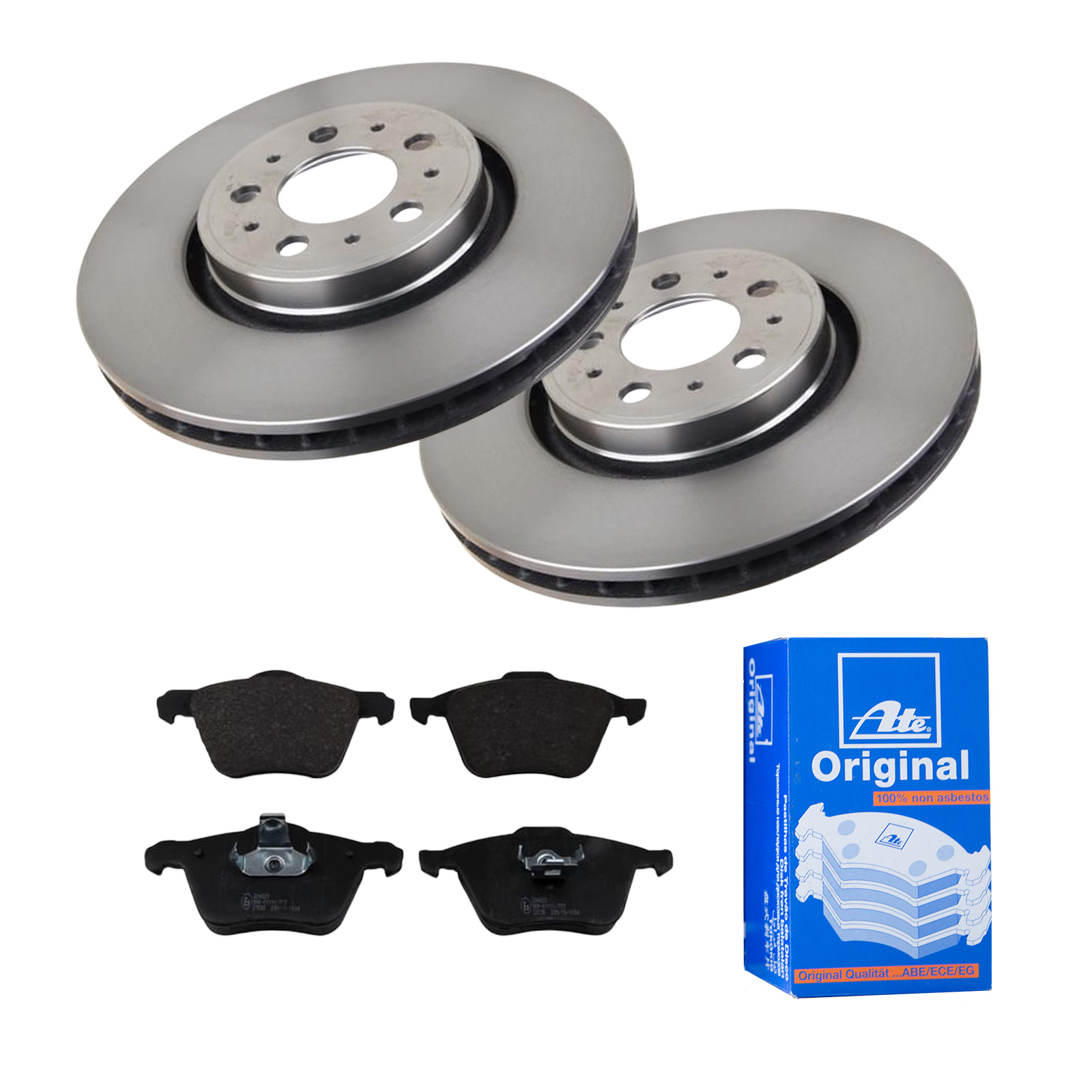 ATE Bremsesæt, skivebremser 142042507 foraksel ventileret 320mm 28mm for VOLVO