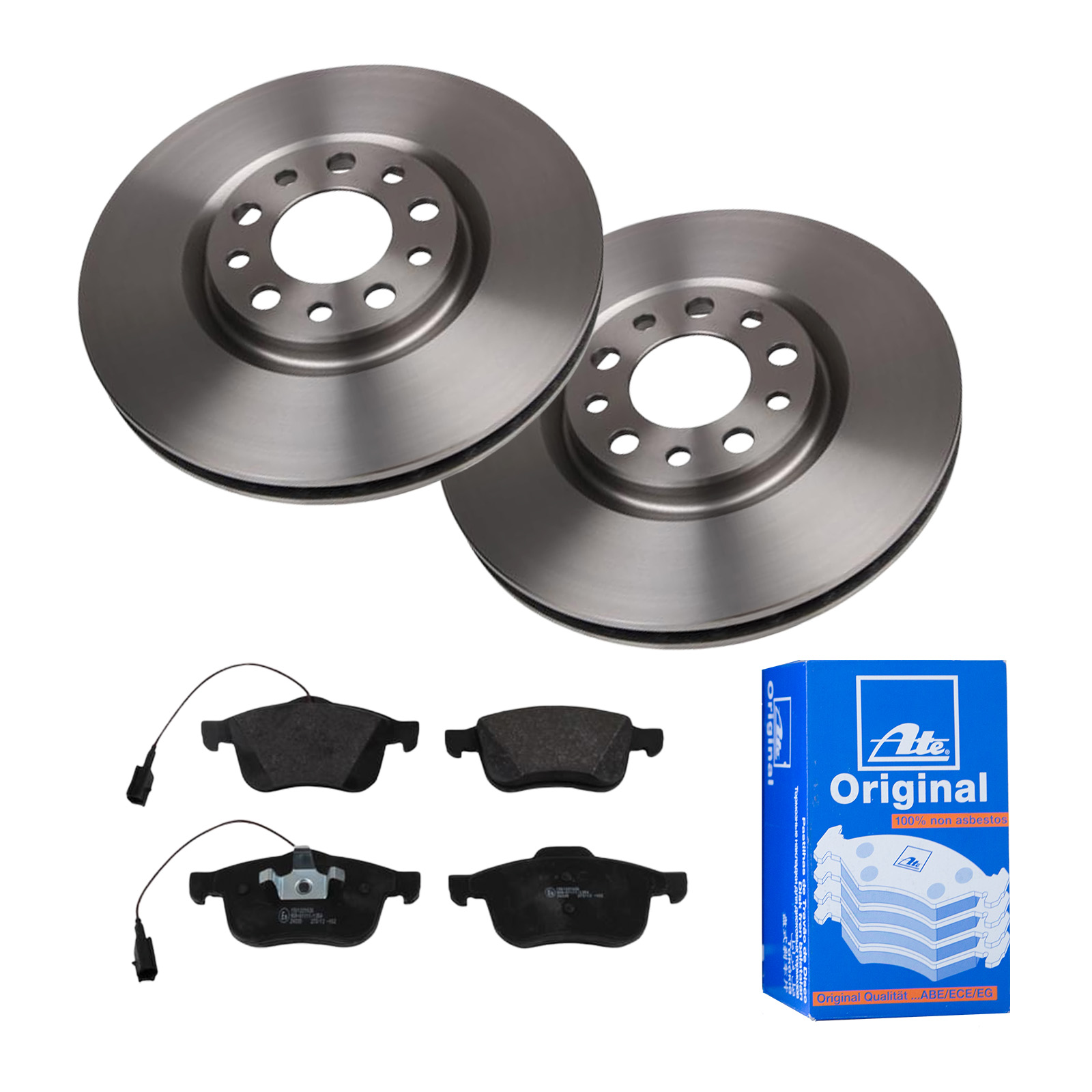 ATE Bremsesæt, skivebremser 142022857 foraksel ventileret 305mm 28mm for FIAT