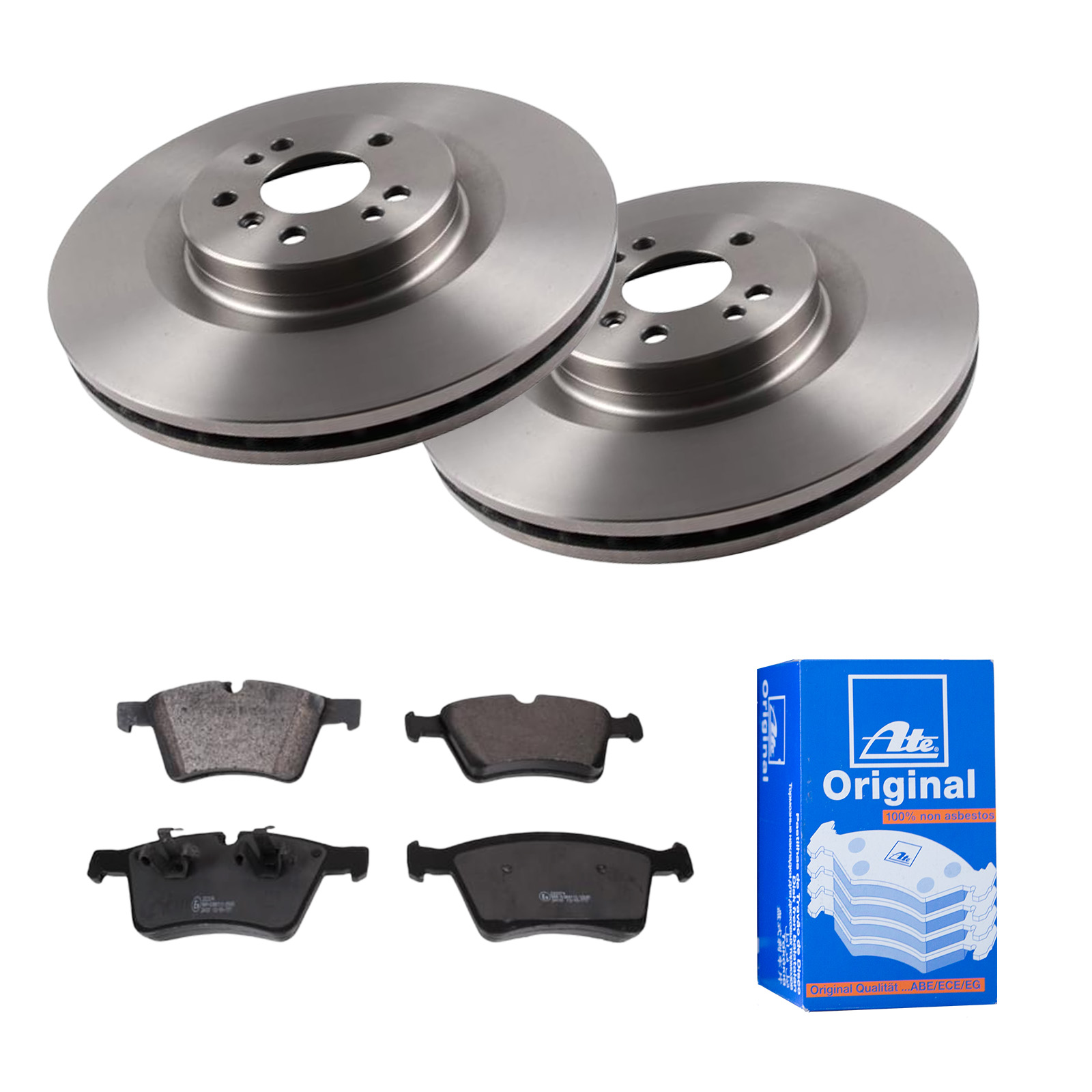 ATE Bremsesæt, skivebremser 142042603 foraksel ventileret 350mm 32mm for MERCEDES-BENZ