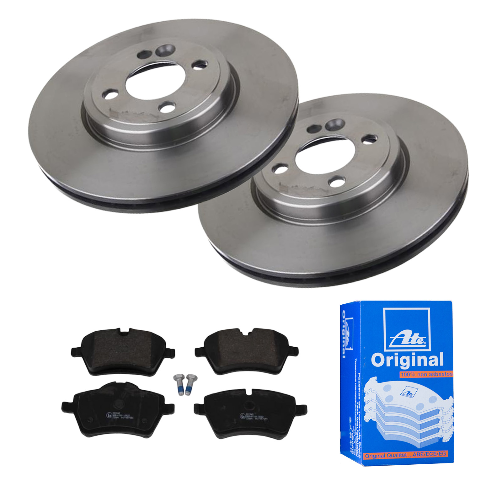 ATE Bremsesæt, skivebremser 142022979 foraksel ventileret 294mm 22mm for MINI