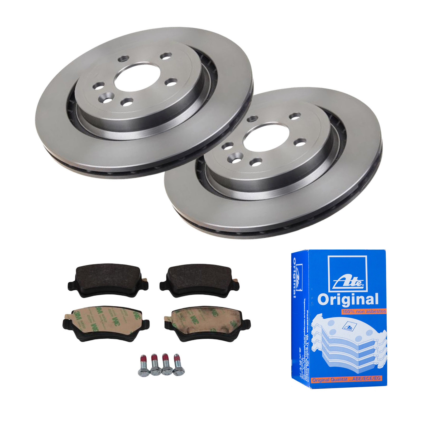 ATE Bremsesæt, skivebremser 142042288 bagaksel ventileret 302mm 22mm for FORD VOLVO LAND ROVER