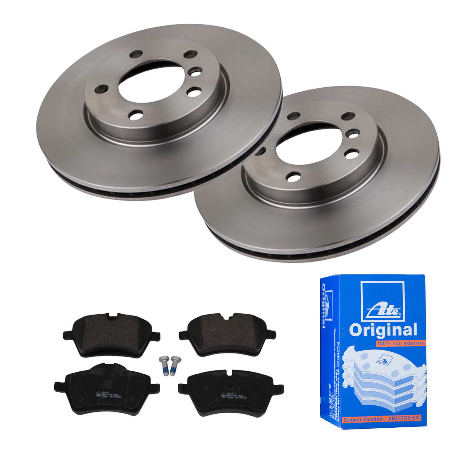 ATE Bremsesæt, skivebremser 142042301 foraksel ventileret 294mm 22mm for MINI