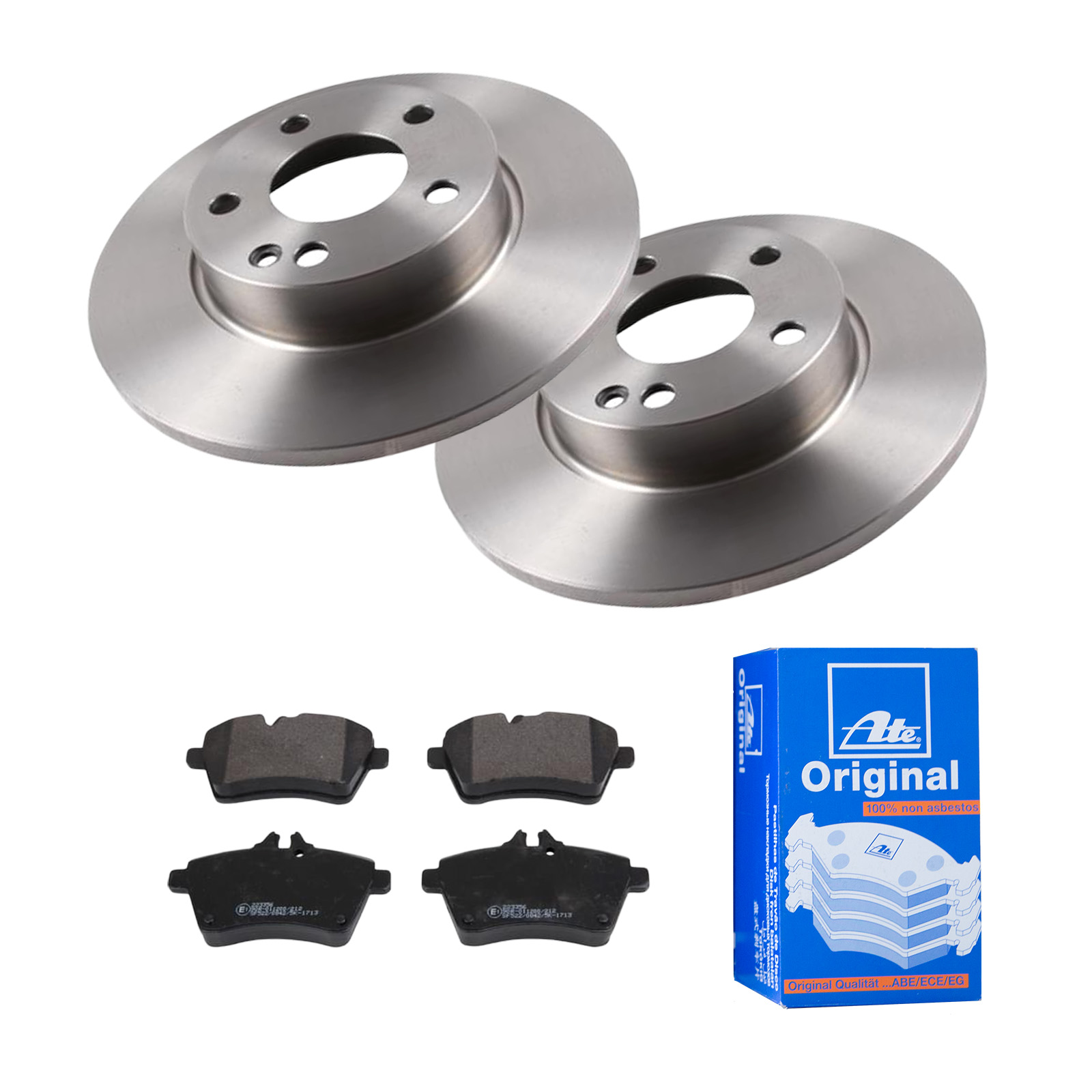 ATE Bremsesæt, skivebremser 142022416 foraksel fuld 276mm 12mm for MERCEDES-BENZ