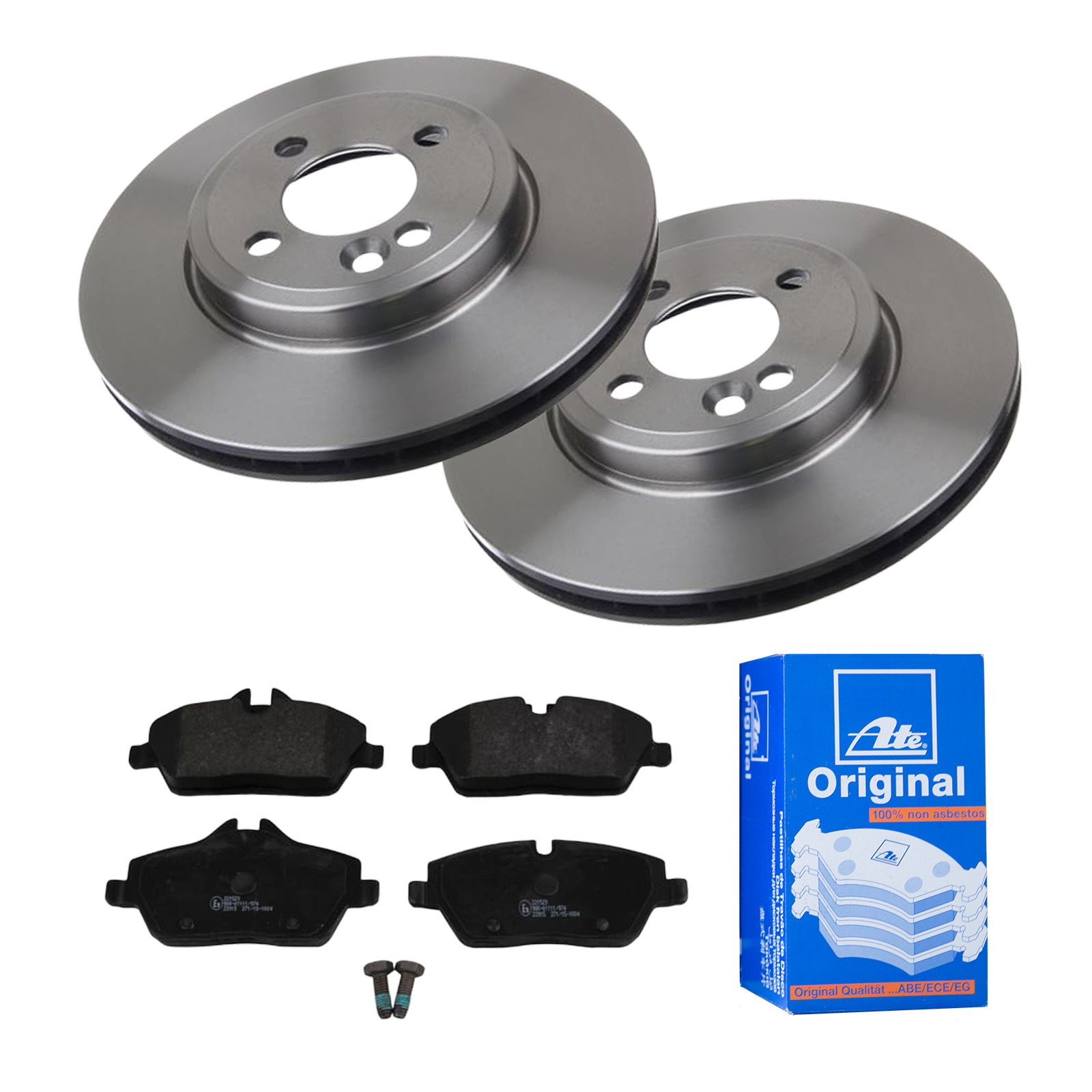 ATE Bremsesæt, skivebremser 142022458 foraksel ventileret 280mm 22mm for BMW MINI