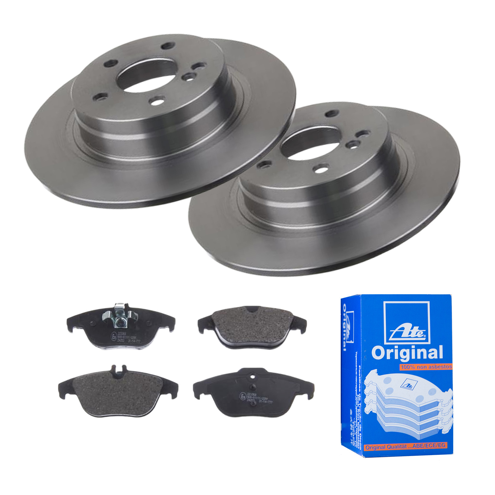 ATE Bremsesæt, skivebremser 142022514 bagaksel fuld 300mm 10mm for MERCEDES-BENZ