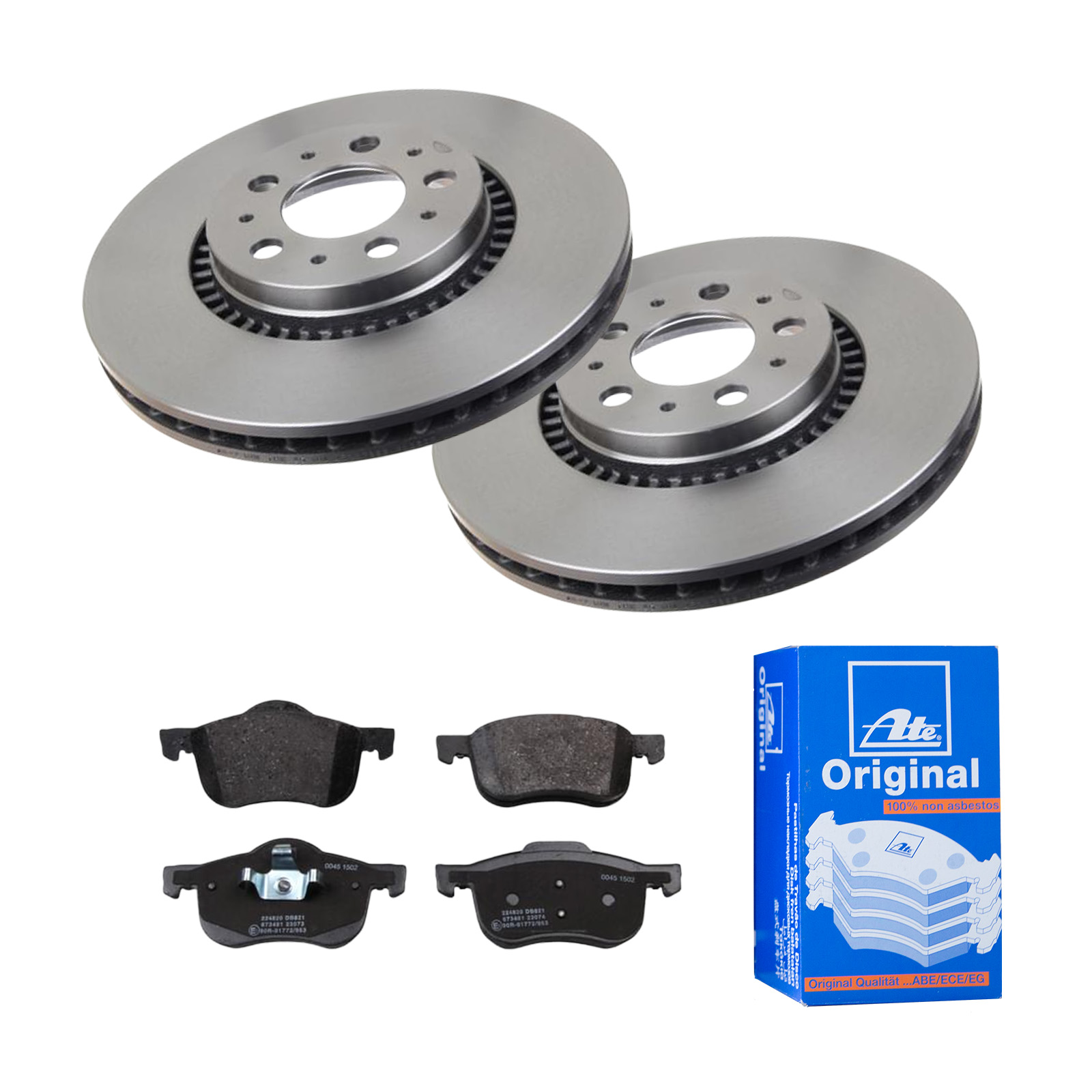 ATE Bremsesæt, skivebremser 142022531 foraksel ventileret 305mm 27mm for VOLVO