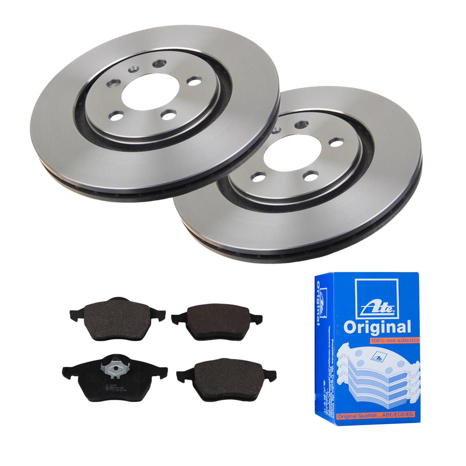 ATE Bremsesæt, skivebremser 142022570 foraksel ventileret 280mm 22mm for VAG SKODA SEAT