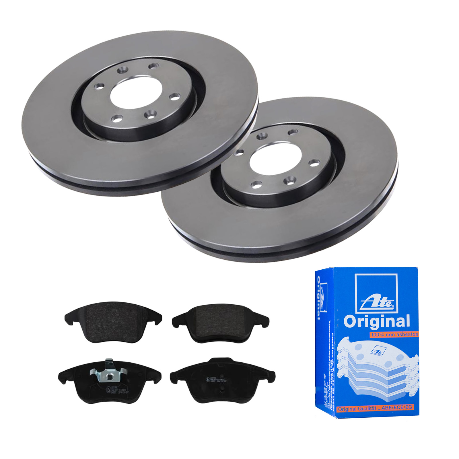 ATE Bremsesæt, skivebremser 142022605 foraksel udvendig ventileret 302mm 26mm for CITROËN PEUGEOT