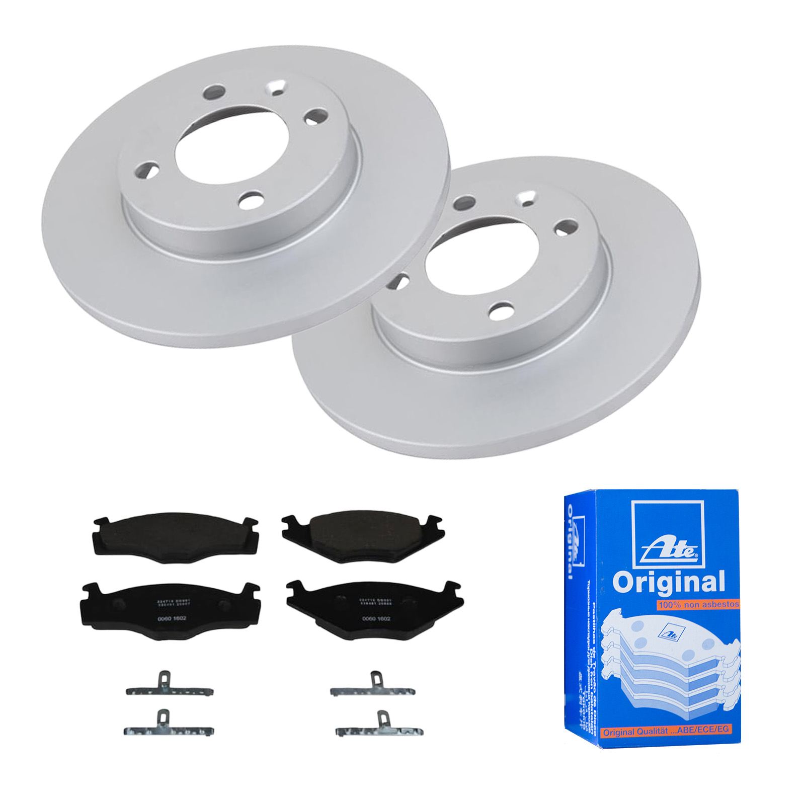 ATE Bremsesæt, skivebremser 142021721 foraksel fuld 239mm 12mm for VAG SEAT