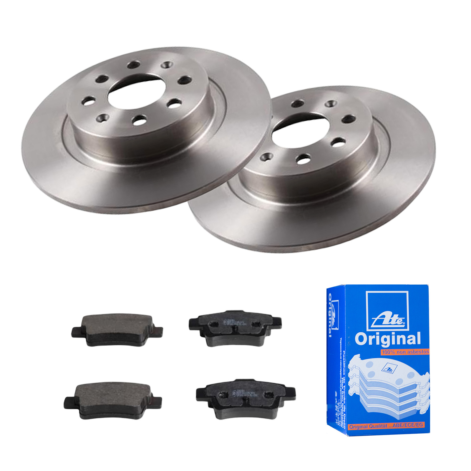 ATE Bremsesæt, skivebremser ijf141dq09 bagaksel fuld 264mm 10mm for OPEL FIAT VAUXHALL