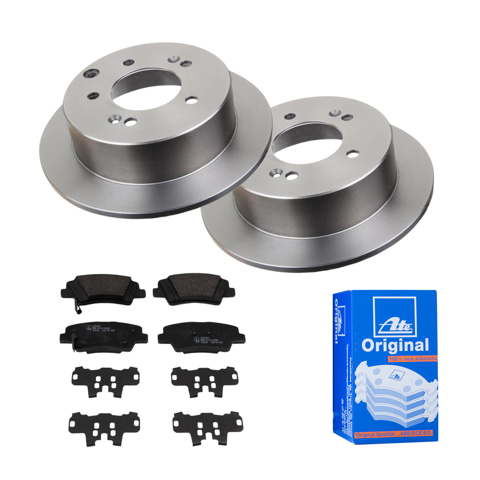 ATE Bremsesæt, skivebremser ijf141dt25 bagaksel fuld 262mm 10mm for KIA HYUNDAI